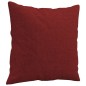 vidaXL Cojines decorativos 2 uds tela rojo tinto 40x40 cm vidaXL Cojines decorativos 2 uds tela rojo tinto 40x40 cm