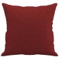 vidaXL Cojines decorativos 2 uds tela rojo tinto 40x40 cm vidaXL Cojines decorativos 2 uds tela rojo tinto 40x40 cm