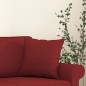 vidaXL Cojines decorativos 2 uds tela rojo tinto 40x40 cm vidaXL Cojines decorativos 2 uds tela rojo tinto 40x40 cm