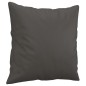 vidaXL Cojines decorativos 2 uds cuero sintético gris 40x40 cm vidaXL Cojines decorativos 2 uds cuero sintético gris 40x40 cm