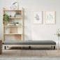vidaXL Sofá cama con portavasos tela gris oscuro vidaXL Sofá cama con portavasos tela gris oscuro