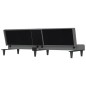 vidaXL Sofá cama con portavasos tela gris oscuro vidaXL Sofá cama con portavasos tela gris oscuro