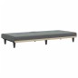vidaXL Sofá cama con portavasos tela gris oscuro vidaXL Sofá cama con portavasos tela gris oscuro