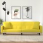vidaXL Sofá cama con cojines tela amarillo claro vidaXL Sofá cama con cojines tela amarillo claro