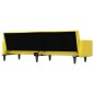 vidaXL Sofá cama con cojines tela amarillo claro vidaXL Sofá cama con cojines tela amarillo claro