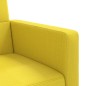 vidaXL Sofá cama con cojines tela amarillo claro vidaXL Sofá cama con cojines tela amarillo claro