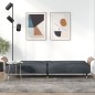 vidaXL Sofá cama con portavasos terciopelo gris oscuro vidaXL Sofá cama con portavasos terciopelo gris oscuro
