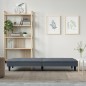 vidaXL Sofá cama con portavasos terciopelo gris oscuro vidaXL Sofá cama con portavasos terciopelo gris oscuro