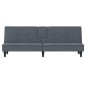 vidaXL Sofá cama con portavasos terciopelo gris oscuro vidaXL Sofá cama con portavasos terciopelo gris oscuro