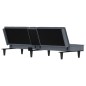 vidaXL Sofá cama con portavasos terciopelo gris oscuro vidaXL Sofá cama con portavasos terciopelo gris oscuro