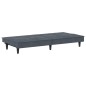 vidaXL Sofá cama con portavasos terciopelo gris oscuro vidaXL Sofá cama con portavasos terciopelo gris oscuro