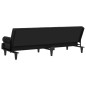 vidaXL Sofá cama con reposabrazos terciopelo negro vidaXL Sofá cama con reposabrazos terciopelo negro
