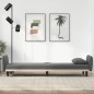 vidaXL Sofá cama con portavasos tela gris oscuro vidaXL Sofá cama con portavasos tela gris oscuro