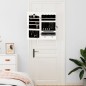 vidaXL Espejo con joyero de pared blanco 37,5x10x67 cm vidaXL Espejo con joyero de pared blanco 37,5x10x67 cm