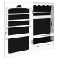 vidaXL Espejo con joyero de pared blanco 37,5x10x67 cm vidaXL Espejo con joyero de pared blanco 37,5x10x67 cm