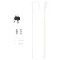 vidaXL Espejo con joyero de pared blanco 37,5x10x67 cm vidaXL Espejo con joyero de pared blanco 37,5x10x67 cm