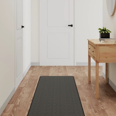 vidaXL Alfombra de pasillo con aspecto sisal gris antracita 50x300 cm