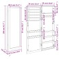 vidaXL Espejo con joyero de pared blanco 37,5x10x106 cm vidaXL Espejo con joyero de pared blanco 37,5x10x106 cm