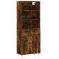 vidaXL Aparador alto madera contrachapada roble ahumado 69,5x34x180 cm vidaXL Aparador alto madera contrachapada roble ahumado 69,5x34x180 cm