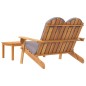 vidaXL Juego de muebles de jardín Adirondack 2 piezas madera acacia