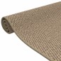 vidaXL Alfombra de pasillo con aspecto de sisal color arena 50x100 cm vidaXL Alfombra de pasillo con aspecto de sisal color arena 50x100 cm