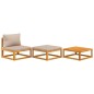 vidaXL Set de muebles para jardín 3 piezas con cojines madera acacia vidaXL Set de muebles para jardín 3 piezas con cojines madera acacia