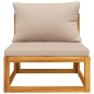 vidaXL Set de muebles para jardín 3 piezas con cojines madera acacia vidaXL Set de muebles para jardín 3 piezas con cojines madera acacia