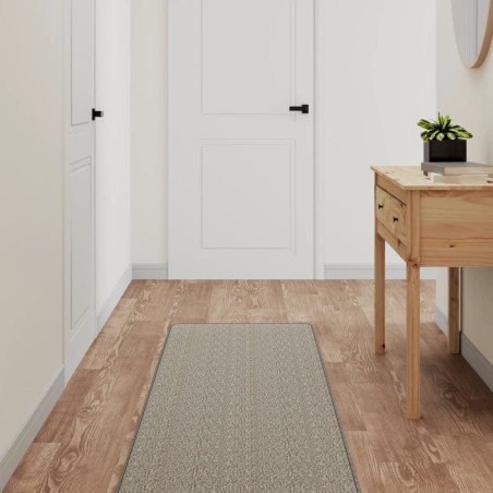 vidaXL Alfombra de pasillo con aspecto de sisal gris taupe 50x150 cm