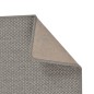 vidaXL Alfombra de pasillo con aspecto de sisal plateada 80x150 cm