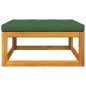 vidaXL Set de muebles para jardín 3 piezas con cojines madera acacia