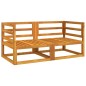 vidaXL Sofás modulares esquina 2 uds madera acacia cojines gris claro vidaXL Sofás modulares esquina 2 uds madera acacia cojines gris claro