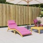 vidaXL Cojín de tumbona tela Oxford rosa vidaXL Cojín de tumbona tela Oxford rosa