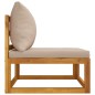 vidaXL Sofás de jardín 2 pzas con cojines madera maciza acacia vidaXL Sofás de jardín 2 pzas con cojines madera maciza acacia