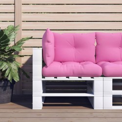 vidaXL Cojines para palés 3 piezas tela Oxford rosa