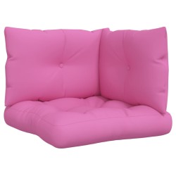 vidaXL Cojines para palés 3 piezas tela Oxford rosa