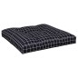 vidaXL Cojines para sofá de palets 2 piezas tela a cuadros negro vidaXL Cojines para sofá de palets 2 piezas tela a cuadros negro