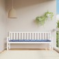 vidaXL Cojín para banco jardín tela a rayas azul y blanco 200x50x7 cm vidaXL Cojín para banco jardín tela a rayas azul y blanco 200x50x7 cm