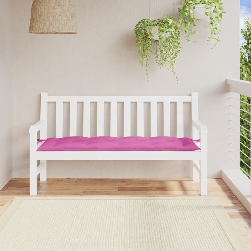 vidaXL Cojín de banco de jardín tela Oxford rosa 150x50x7 cm vidaXL Cojín de banco de jardín tela Oxford rosa 150x50x7 cm