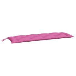 vidaXL Cojín de banco de jardín tela Oxford rosa 150x50x7 cm