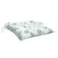 vidaXL Cojines de silla 6 uds tela Oxford estampado hojas 50x50x7 cm