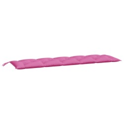 vidaXL Cojín de banco de jardín tela Oxford rosa 180x50x7 cm