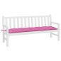 vidaXL Cojín de banco de jardín tela Oxford rosa 180x50x7 cm