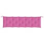 vidaXL Cojín de banco de jardín tela Oxford rosa 180x50x7 cm