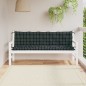 vidaXL Cojines de banco de jardín 2 uds tela Oxford a cuadros negros vidaXL Cojines de banco de jardín 2 uds tela Oxford a cuadros negros