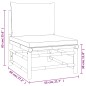 vidaXL Set de muebles de jardín 2 piezas bambú con cojines verde vidaXL Set de muebles de jardín 2 piezas bambú con cojines verde