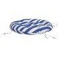 vidaXL Cojín redondo tela Oxford a rayas azul y blanco Ø 100x11 cm vidaXL Cojín redondo tela Oxford a rayas azul y blanco Ø 100x11 cm