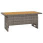 vidaXL Set de muebles de jardín 2 pzas cojines ratán sintético gris vidaXL Set de muebles de jardín 2 pzas cojines ratán sintético gris