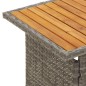 vidaXL Set de muebles de jardín 2 pzas cojines ratán sintético gris vidaXL Set de muebles de jardín 2 pzas cojines ratán sintético gris
