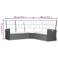 vidaXL Set de muebles de jardín 2 pzas cojines ratán sintético gris vidaXL Set de muebles de jardín 2 pzas cojines ratán sintético gris