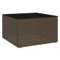 vidaXL Set muebles de jardín 2 piezas y cojines ratán sintético marrón vidaXL Set muebles de jardín 2 piezas y cojines ratán sintético marrón